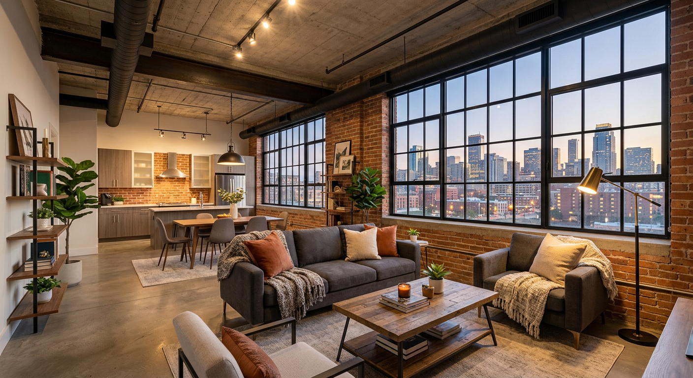 Industrial Loft Staging: Boost Urban Appeal for City Properties