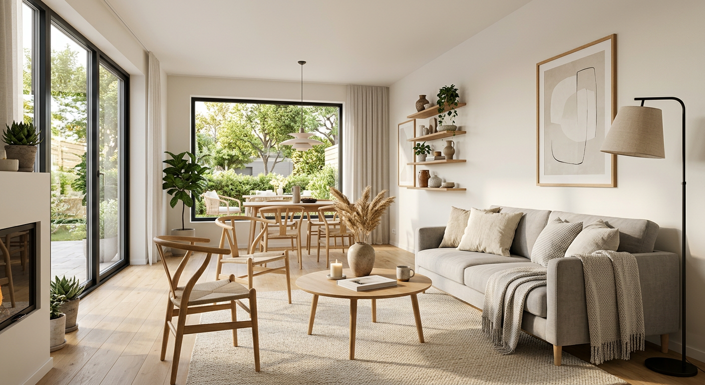 Skandinavisches Design im Home Staging: Tipps & AI-Tricks