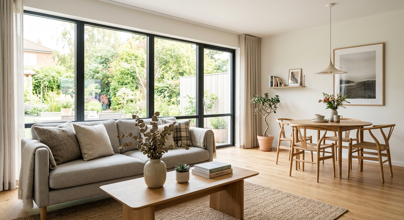 Skandinavisches Interior Design für Home Staging | FramePilot AI