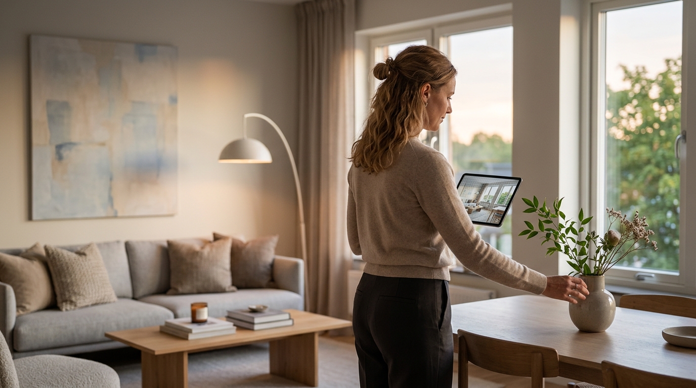 Vad är virtuell homestyling? Guide 2026 för mäklare